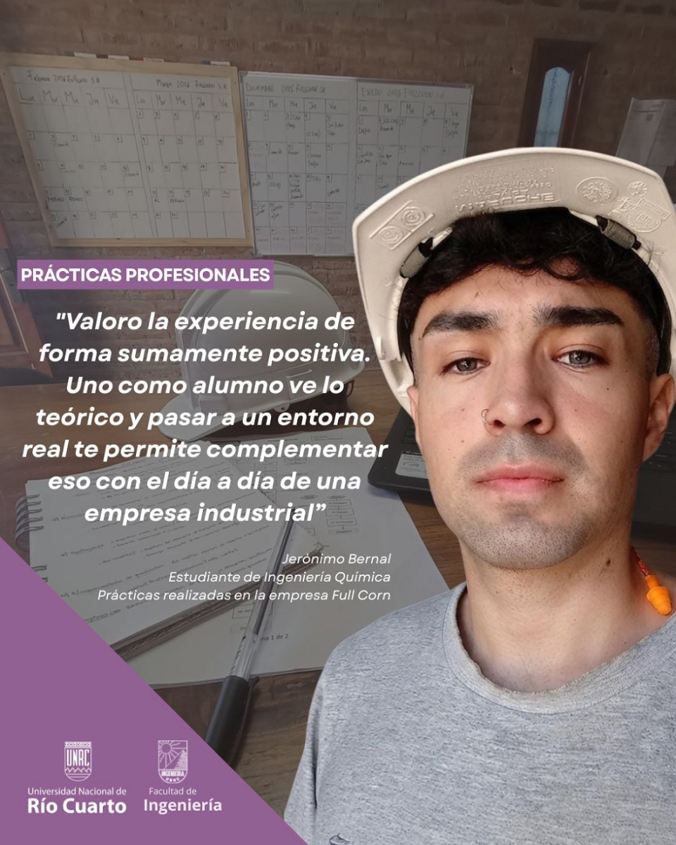 JERÓNIMO BERNAL COMPARTE SU EXPERIENCIA DE PRÁCTICAS PROFESIONALES EN LA EMPRESA FULL CORN