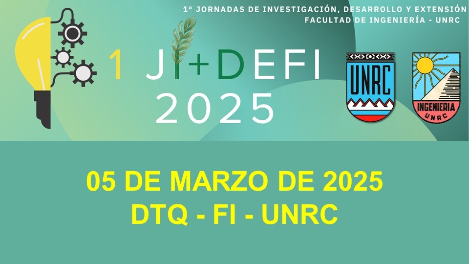 2° JORNADA DE INVESTIGACIÓN, DESARROLLO Y EXTENSIÓN DE LA FACULTAD DE INGENIERÍA