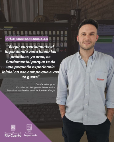 PRÁCTICAS PROFESIONALES: “LA PRIMERA SENSACIÓN QUE SENTÍ ERA QUE NO ESTABA PREPARADO” – DAMIANO LONGONI