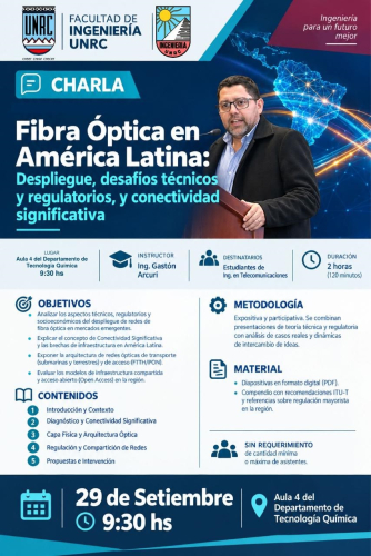 CHARLA SOBRE FIBRA ÓPTICA EN AMÉRICA LATINA